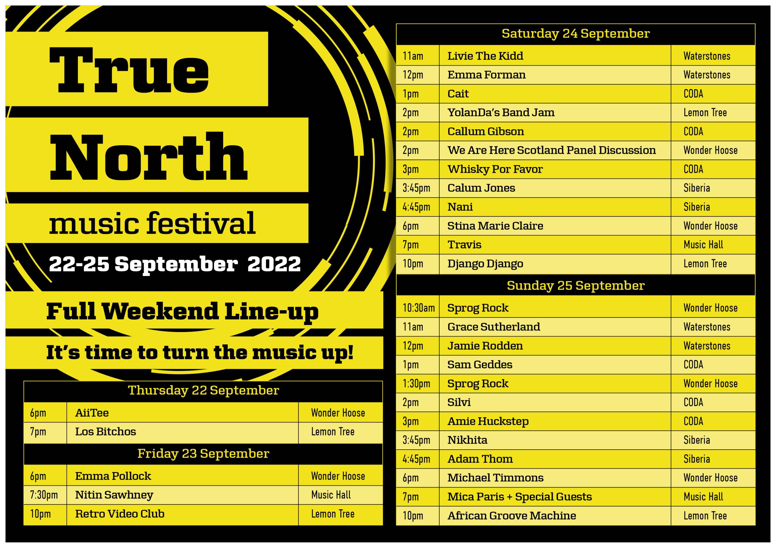 True North Line-up